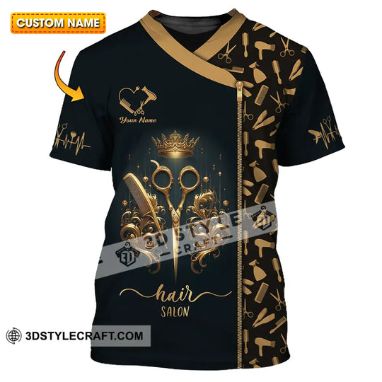 Unisex Shirt - Custom Text Shirt Hair Salon style option 1