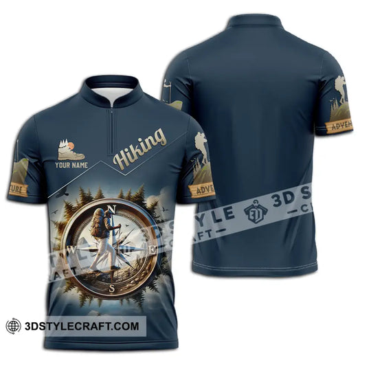 Unisex Shirt - Custom Text Shirt Hiking Compass style option 2