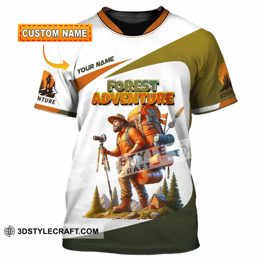 Unisex Shirt - Custom Text Shirt Hiking Forest Adventure T-shirt