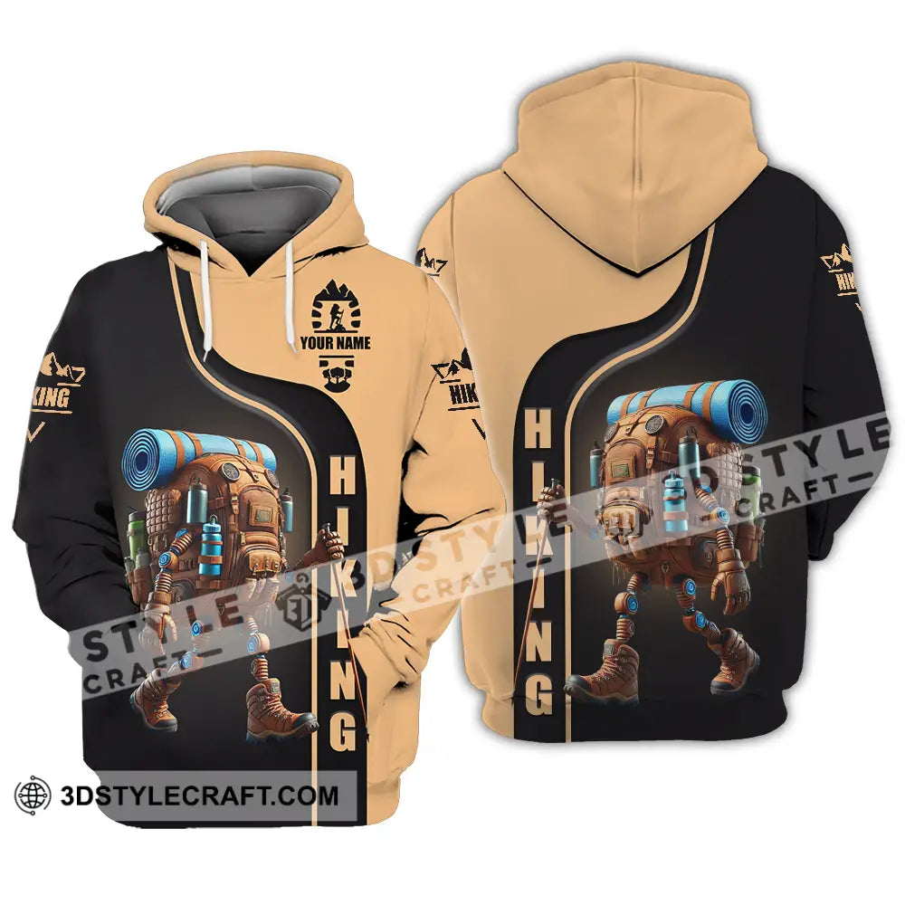 Unisex Shirt - Custom Text Hiking Hoodie / S T-Shirt