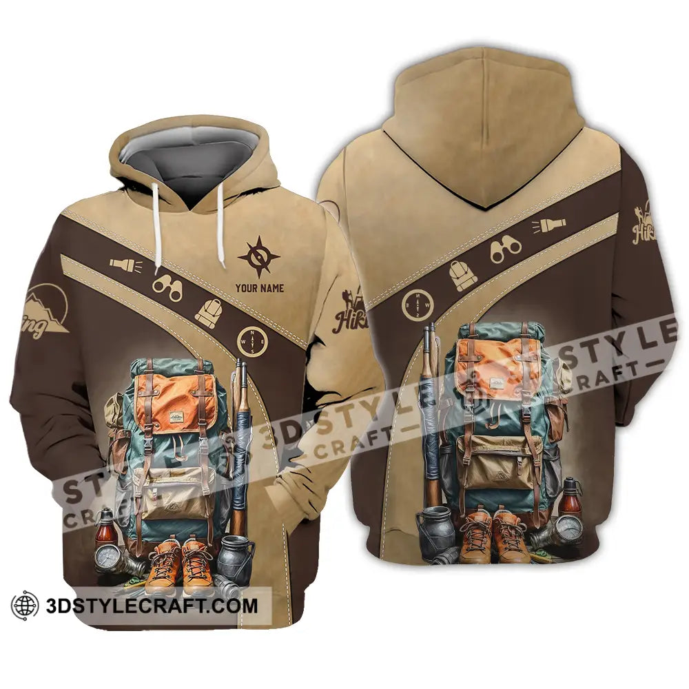 Unisex Shirt - Custom Text Shirt Hiking Shirt Hoodie / S T-shirt