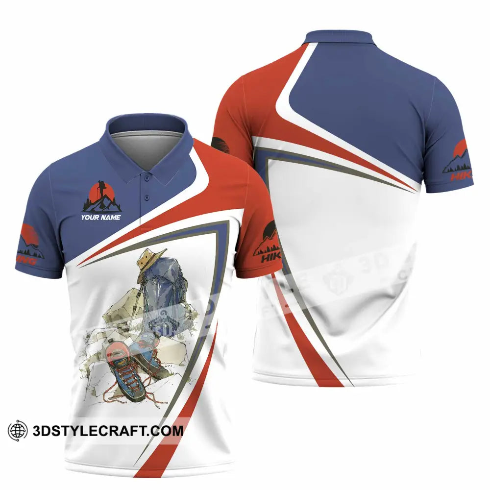 Unisex Shirt - Custom Text Hiking Lover Polo / S T-Shirt