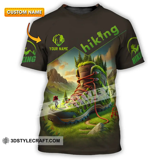 Unisex Shirt - Custom Text Shirt Hiking Lover style option 1