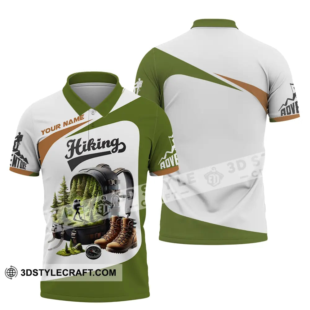 Unisex Shirt - Custom Text Hiking Polo / S T-Shirt