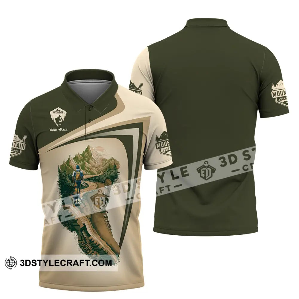 Unisex Shirt - Custom Text Shirt Hiking Polo Shirt / S T-shirt