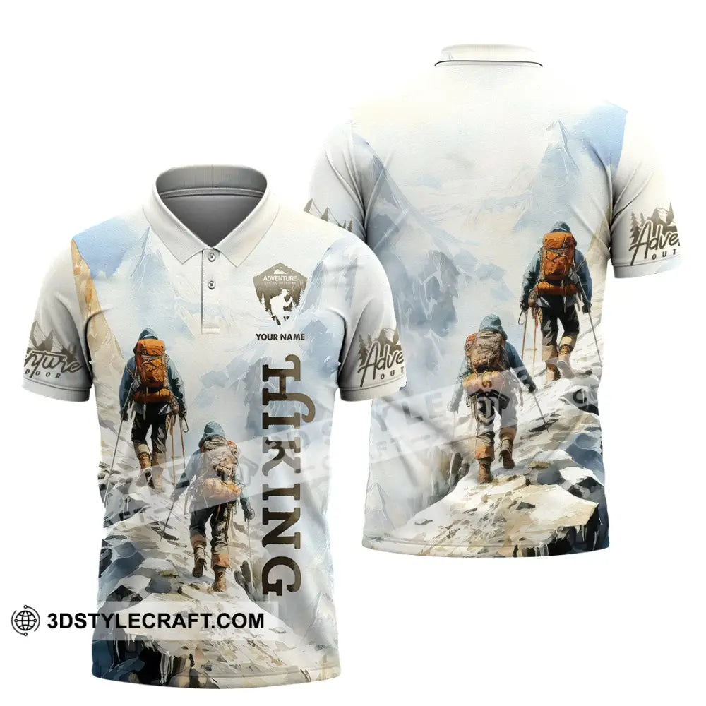 Unisex Shirt - Custom Text Shirt Hiking Polo Shirt / S T-shirt