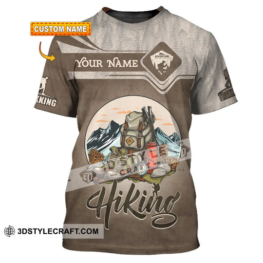 Unisex Shirt - Custom Text Shirt, Hiking style option 1