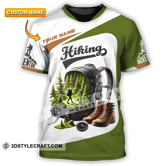 Unisex Shirt - Custom Text Shirt Hiking style option 1