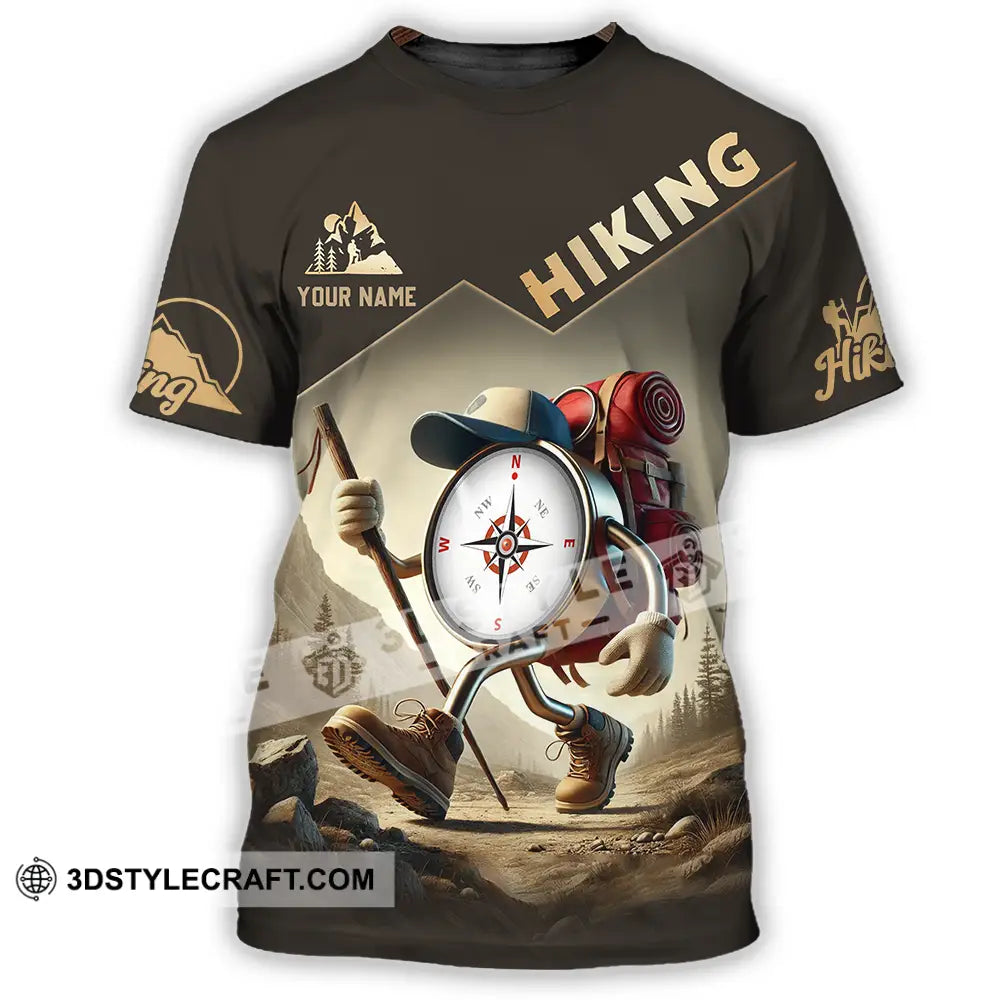 Unisex Shirt - Custom Text Shirt Hiking Shirt T-Shirt / S T-shirt