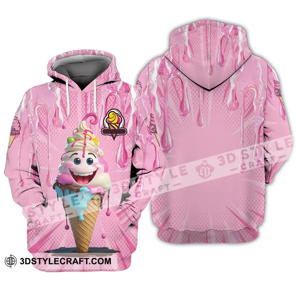 Unisex Shirt - Custom Text Shirt Ice Cream Hoodie / S T-shirt