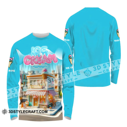 Unisex Shirt - Custom Text Shirt Ice Cream style option 4