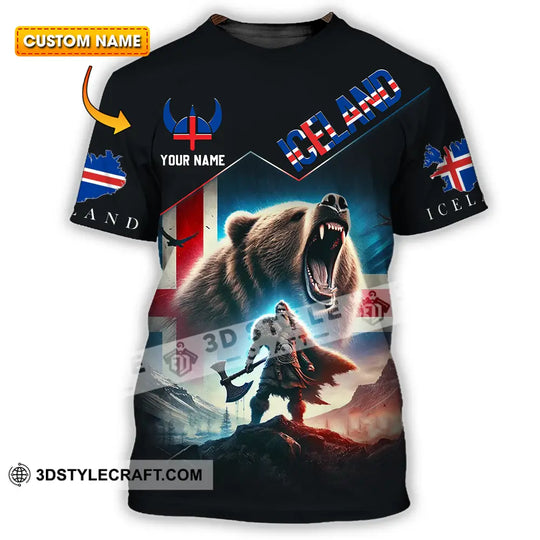 Unisex Shirt - Custom Text Shirt Iceland style option 1