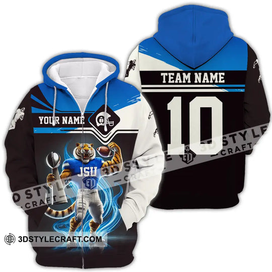 Unisex Shirt - Custom Text Shirt Jackson State Tigers Football Team style option 4