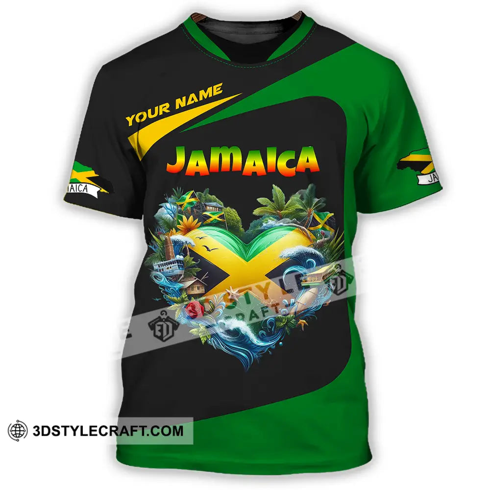 Unisex Shirt - Custom Text Jamaica T-Shirt / S T-Shirt