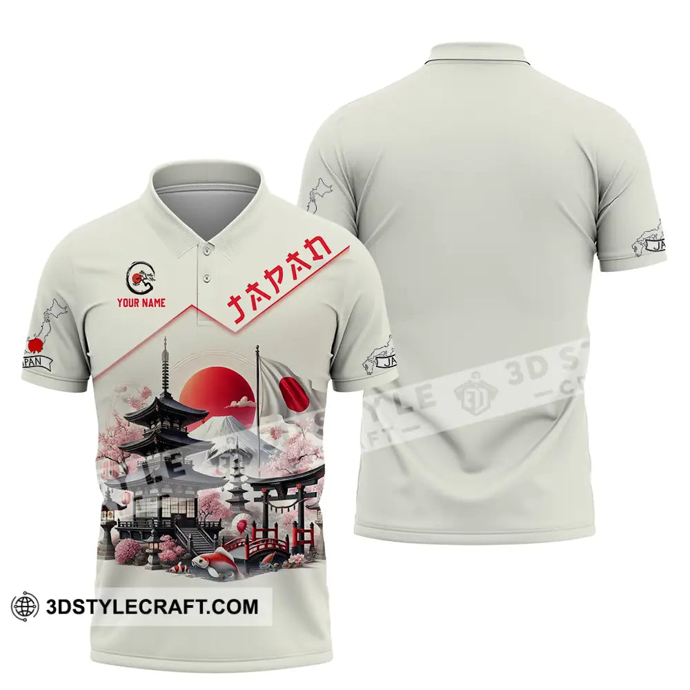 Unisex Shirt - Custom Text Japan Polo / S T-Shirt