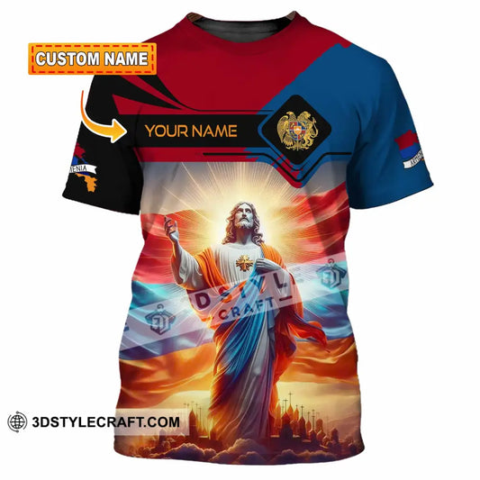 Unisex Shirt - Custom Text Jesus Armenia T-Shirt