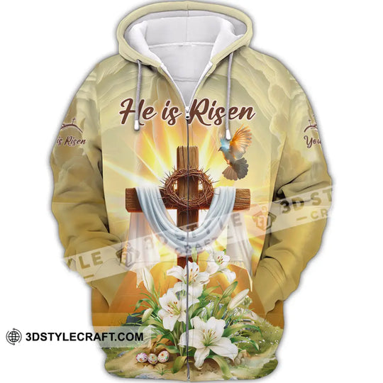 Unisex Shirt - Custom Text Shirt Jesus He Is Risen style option 2