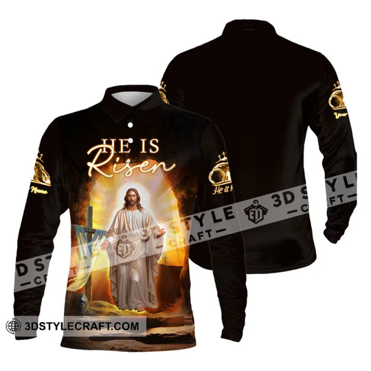Unisex Shirt - Custom Text Shirt Jesus Is Risen style option 3