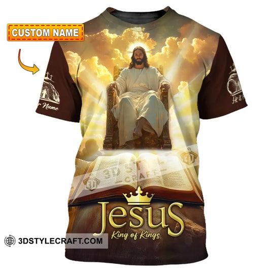 Unisex Shirt - Custom Text Shirt Jesus, King Of Kings style option 1
