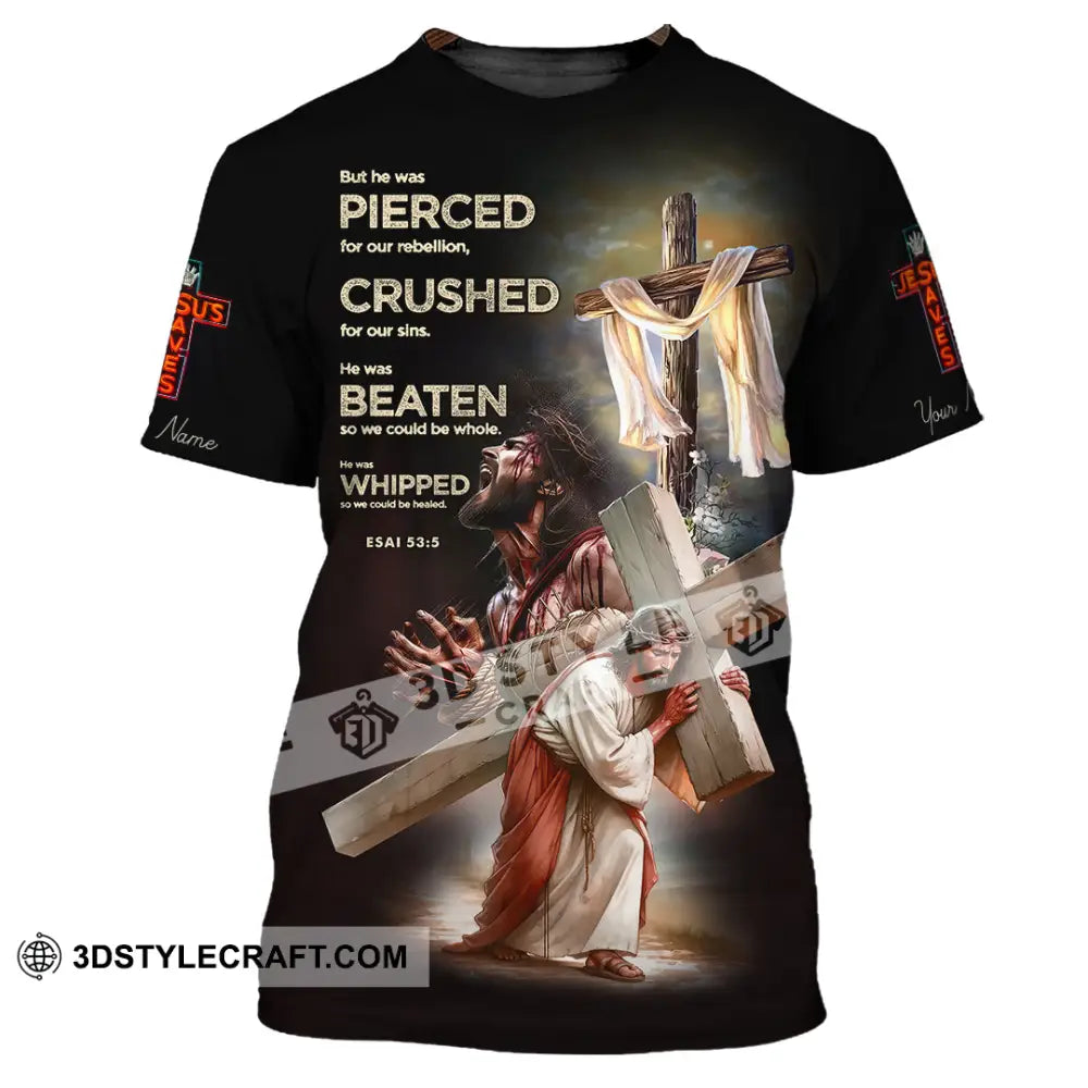 Unisex Shirt - Custom Text Jesus Saves T-Shirt / S T-Shirt