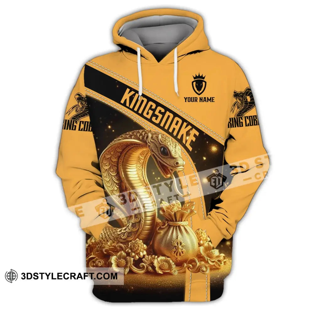 Unisex Shirt - Custom Text King Snake Hoodie / S T-Shirt
