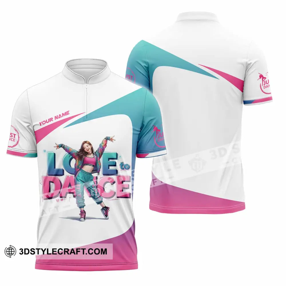 Unisex Shirt - Custom Text Shirt Last Dance Shirt Zipper Polo Shirt / S T-shirt