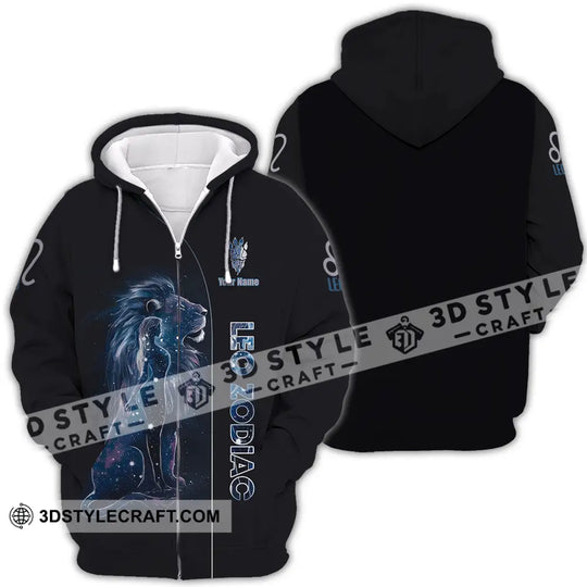 Unisex Shirt - Custom Text Shirt Leo Zodiac style option 4