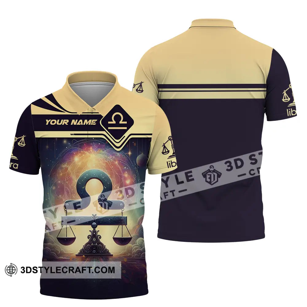 Unisex Shirt - Custom Text Libra Polo / S T-Shirt
