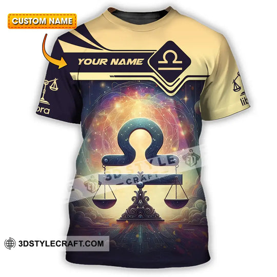 Unisex Shirt - Custom Text Shirt Libra style option 1
