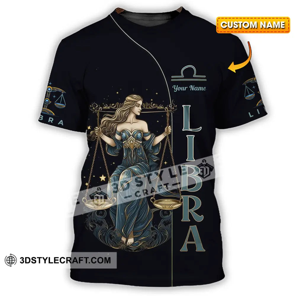 Unisex Shirt - Custom Text Libra T-Shirt