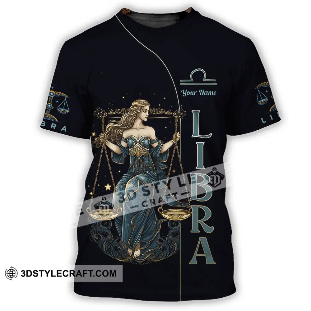 Unisex Shirt - Custom Text Libra T-Shirt / S T-Shirt