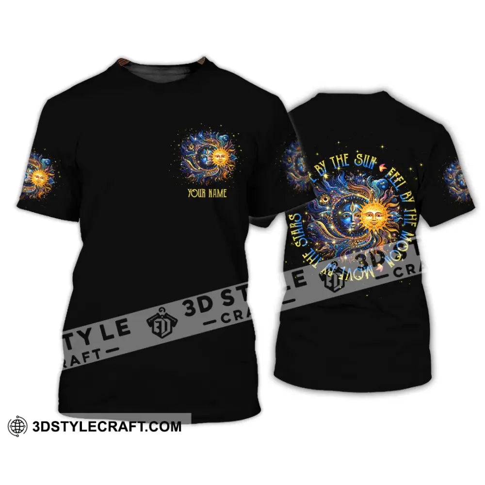 Unisex Shirt - Custom Text Shirt Live By The Sun Hippie Shirt T-Shirt / S T-shirt