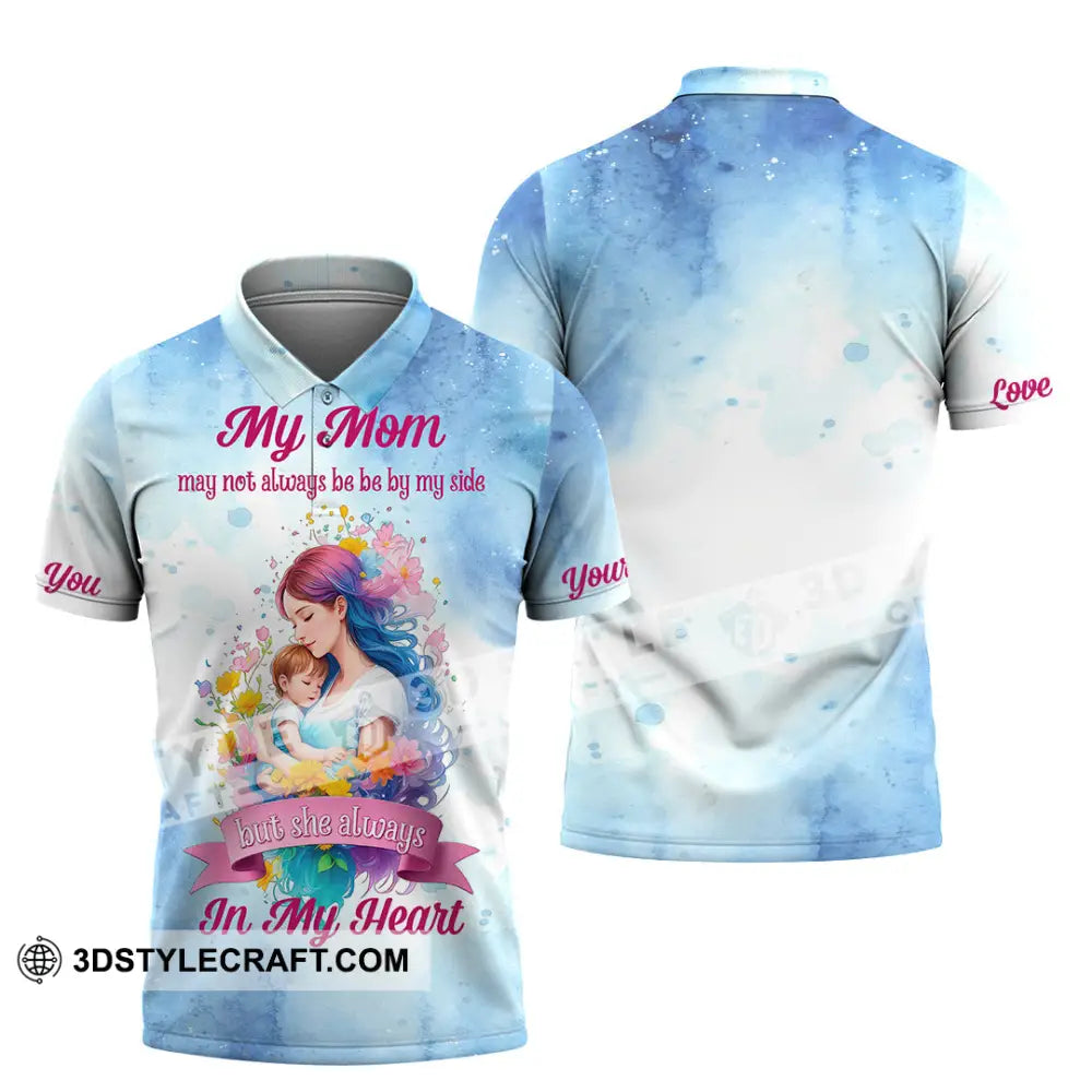 Unisex Shirt - Custom Text Shirt Love Mom Shirt Mother’s Day Gift Polo Shirt / S T-shirt