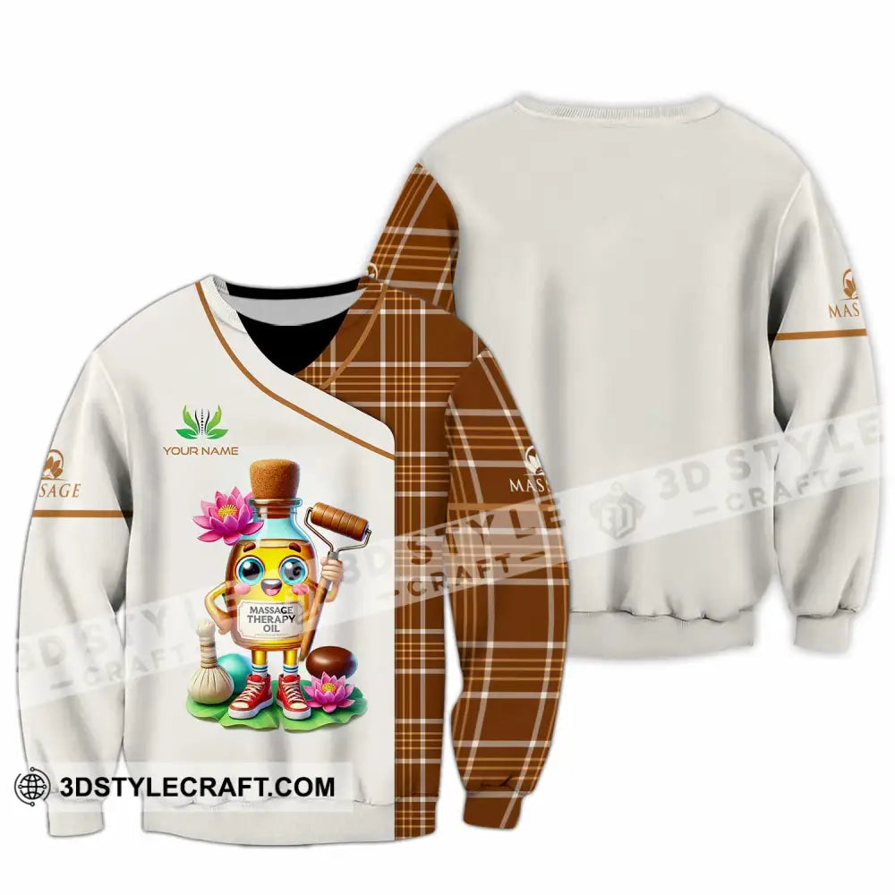 Unisex Shirt - Custom Text Massage Therapy Oils Long Sleeve / S T-Shirt