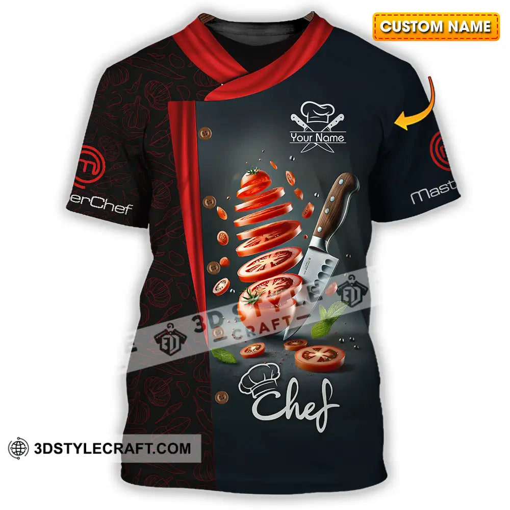 Unisex Shirt - Custom Text Shirt Master Chef Shirt T-shirt