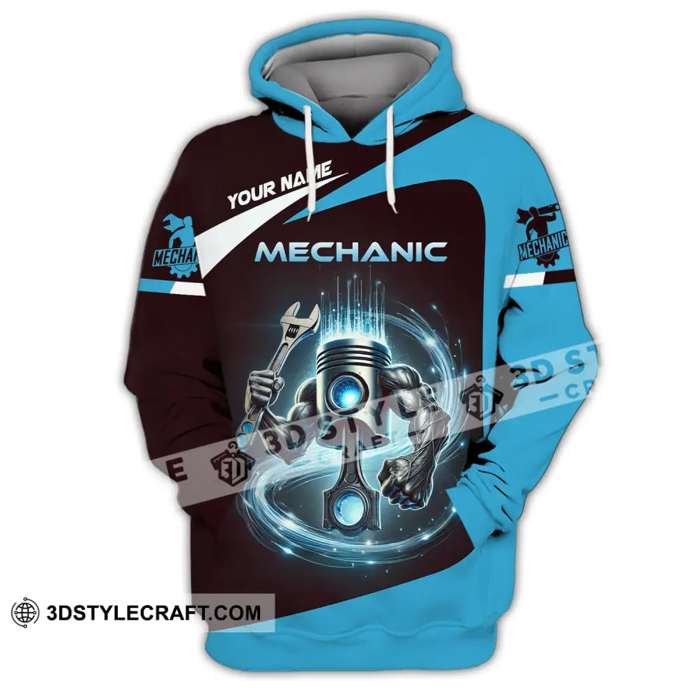 Unisex Shirt - Custom Text Mechanic Hoodie / S T-Shirt