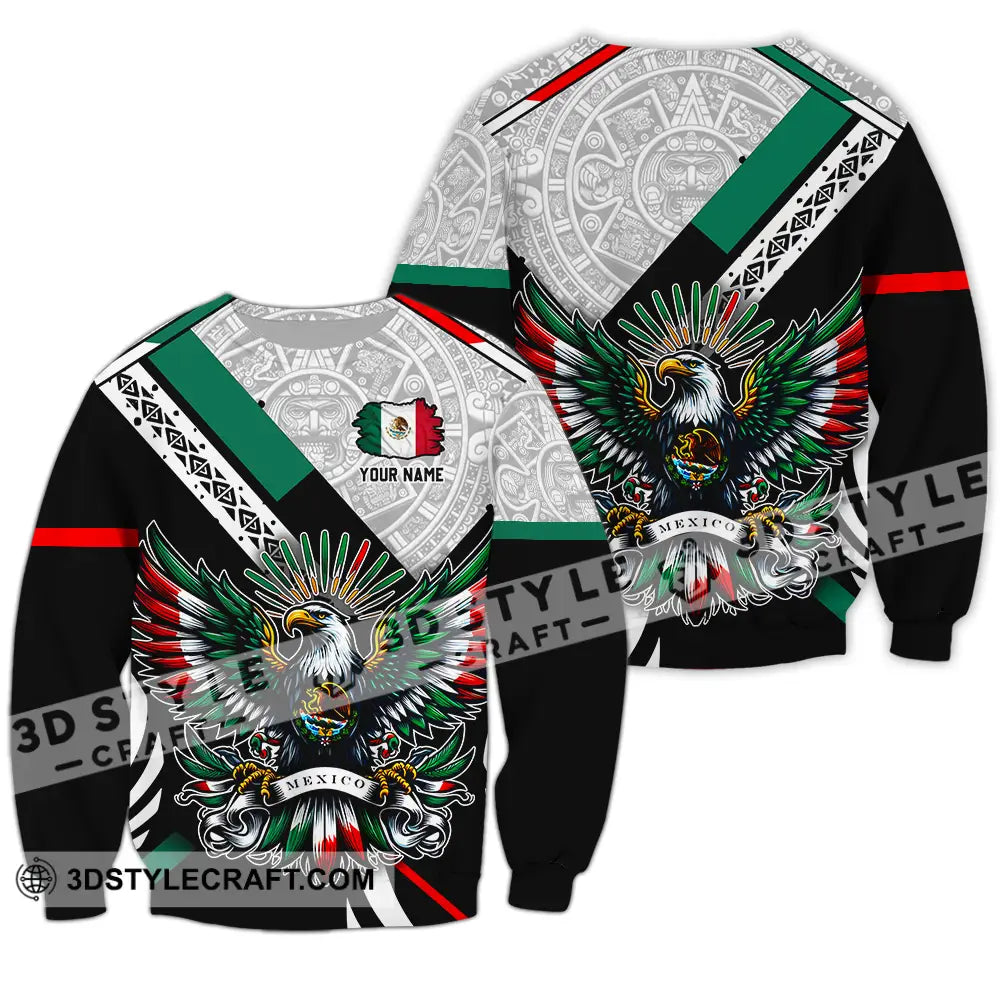 Unisex Shirt - Custom Text Shirt Mexico Aztec Classic Shirt Long Sleeve / S T-shirt