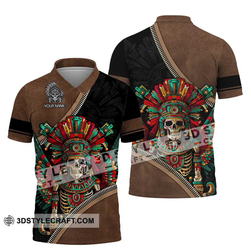 Unisex Shirt - Custom Text Shirt Mexico Aztec Classic Shirt Polo Shirt / S T-shirt