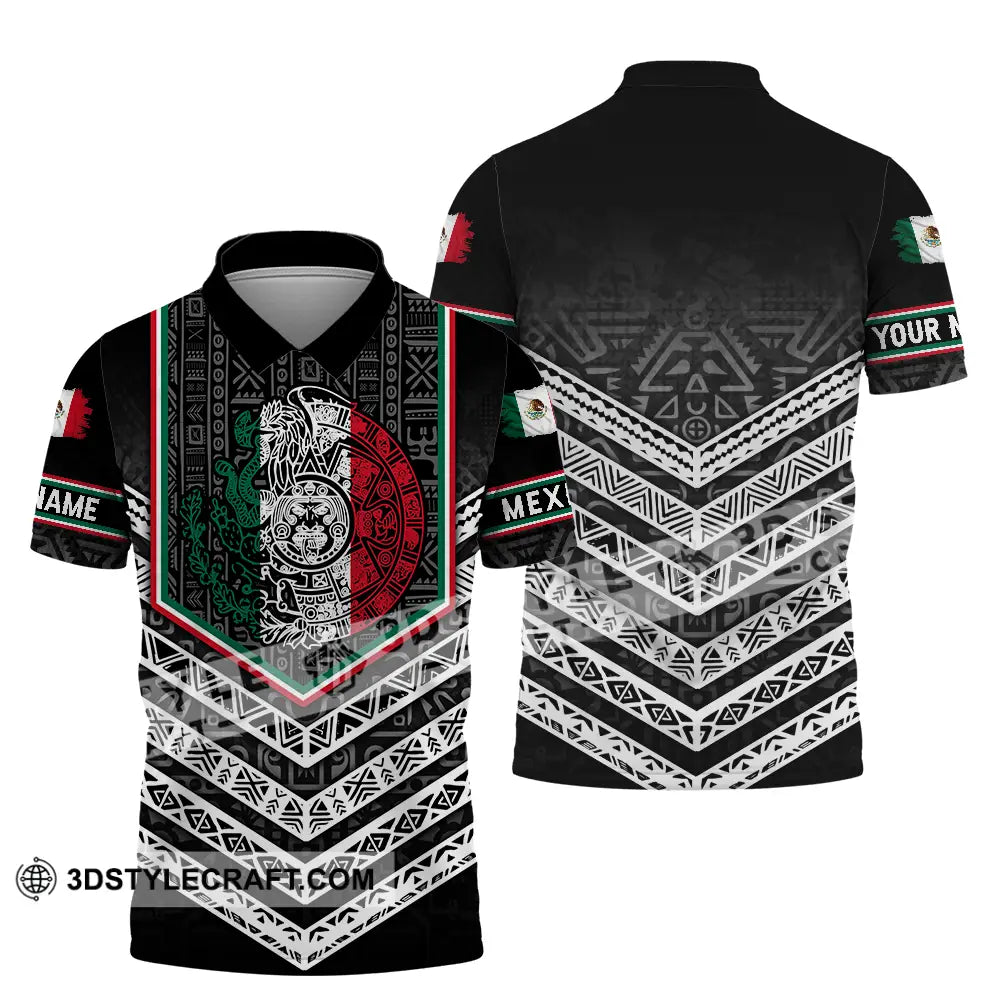 Unisex Shirt - Custom Text Shirt Mexico Aztec Shirt Polo Shirt / S T-shirt