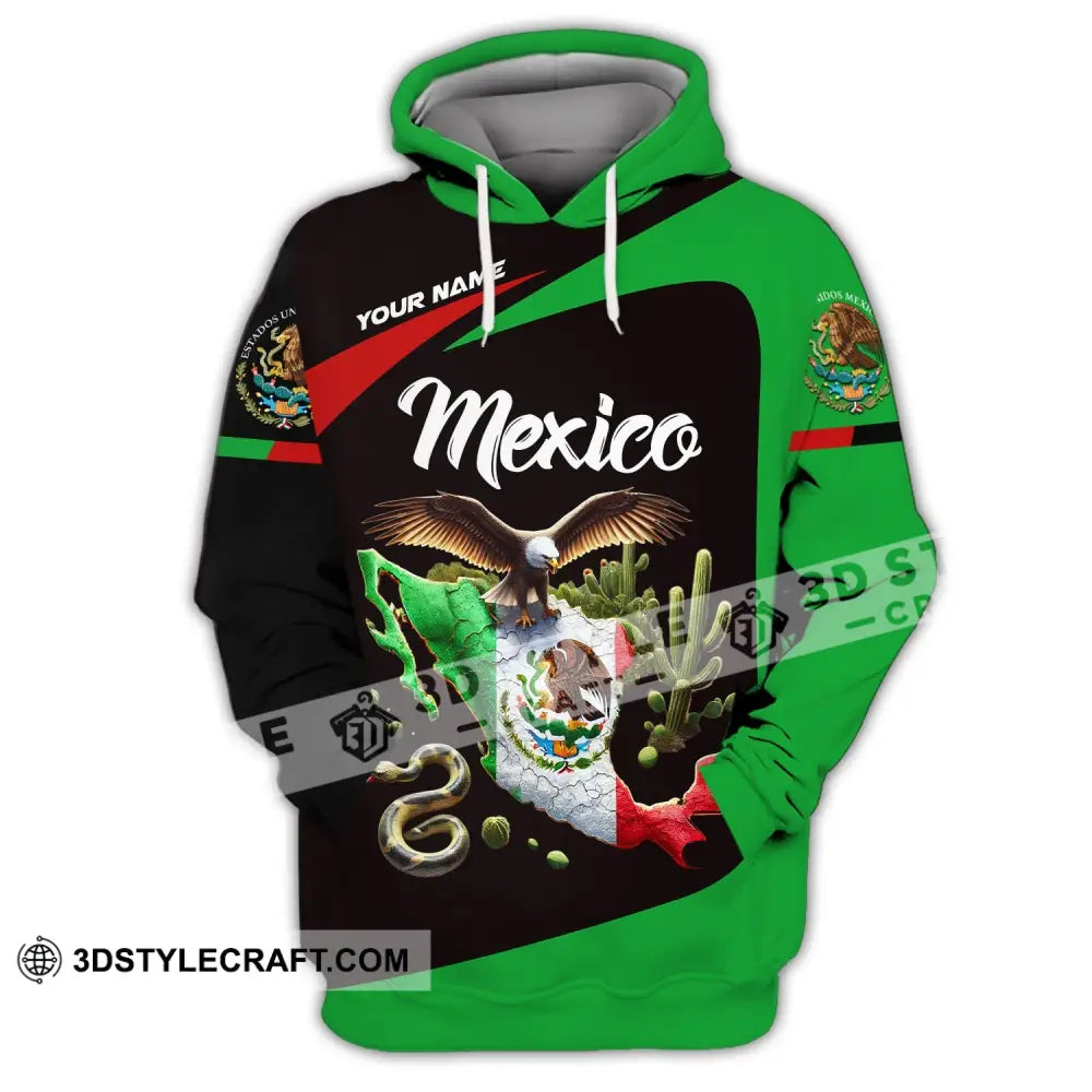 Unisex Shirt - Custom Text Mexico Hoodie / S T-Shirt