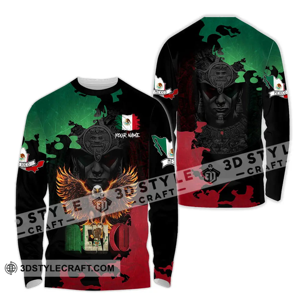 Unisex Shirt - Custom Text Shirt Mexico Shirt Long Sleeve Shirt / S T-shirt