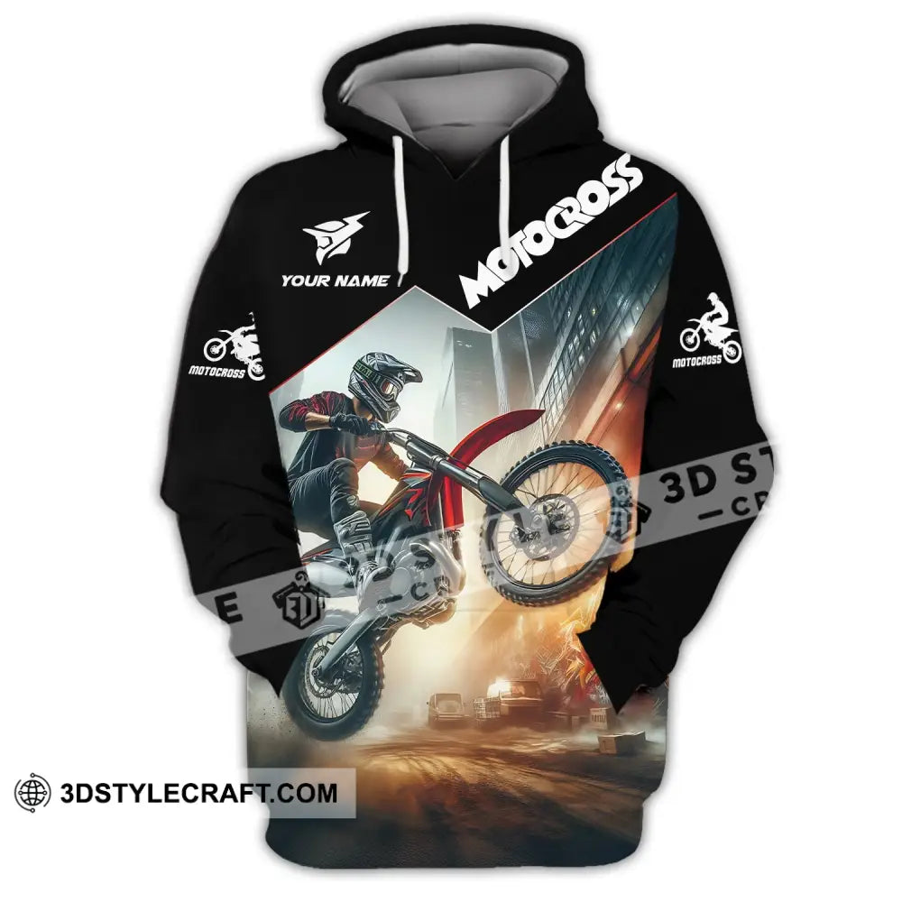Unisex Shirt - Custom Text Motocross Hoodie / S T-Shirt