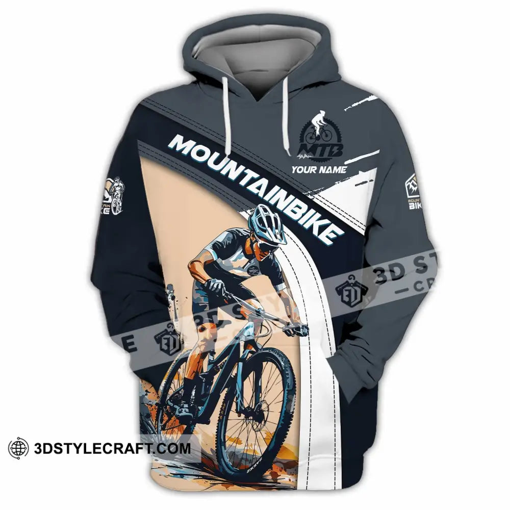 Unisex Shirt - Custom Text Shirt Mountain Bike Shirt Hoodie / S T-shirt