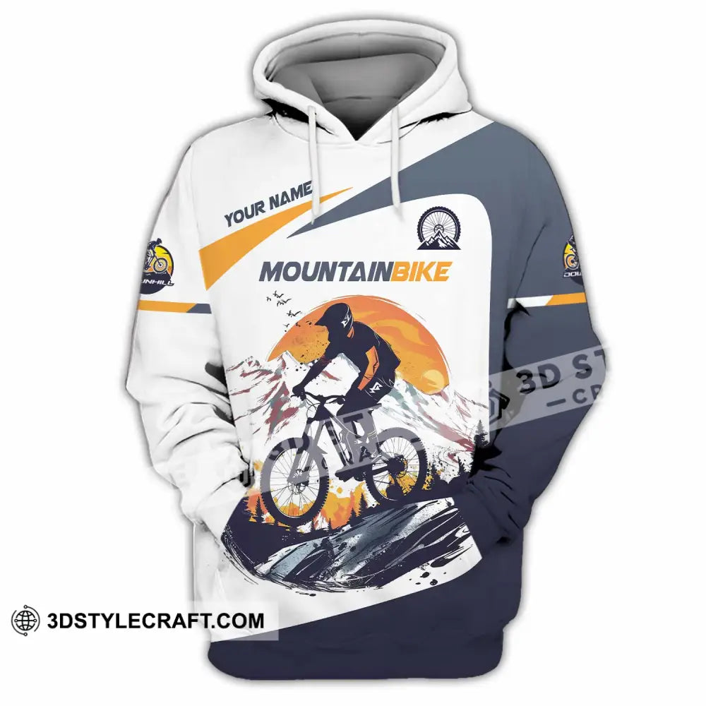 Unisex Shirt - Custom Text Shirt Mountain Bike Shirt Hoodie / S T-shirt