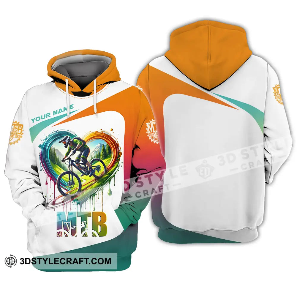 Unisex Shirt - Custom Text Shirt Mountain Bike Shirt Hoodie / S T-shirt