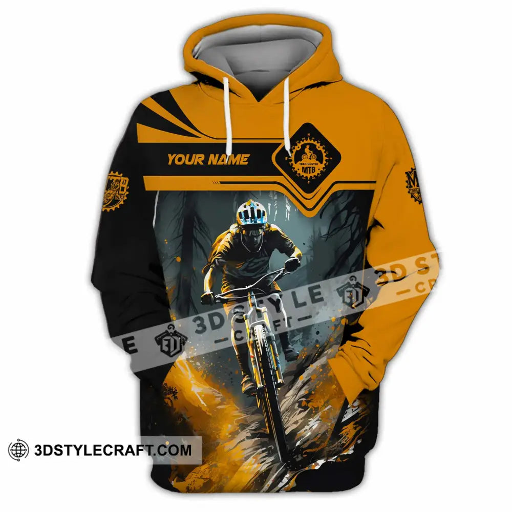 Unisex Shirt - Custom Text Shirt Mountain Bike Shirt Hoodie / S T-shirt