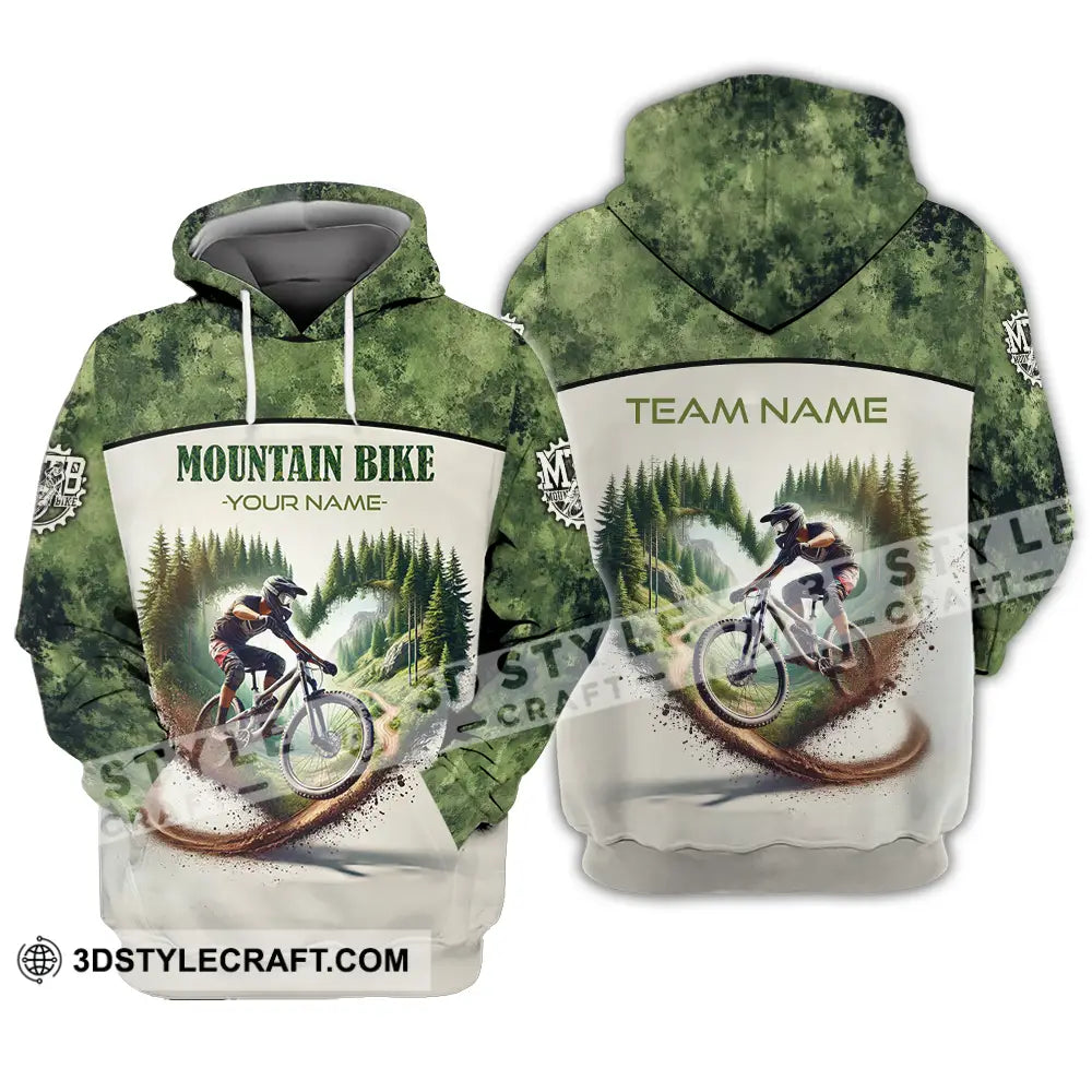 Unisex Shirt - Custom Text Shirt Mountain Bike Shirt Hoodie / S T-shirt