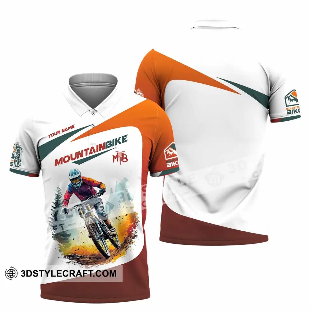 Unisex Shirt - Custom Text Shirt Mountain Bike Shirt Polo Shirt / S T-shirt