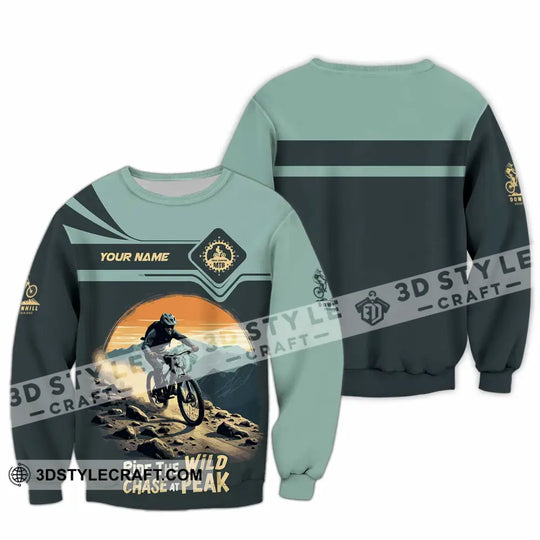Unisex Shirt - Custom Text Shirt, Mountain Bike Ride The Wind style option 3