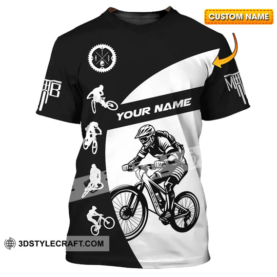 Unisex Shirt - Custom Text Mountain Bike Sport Shirt style option 1